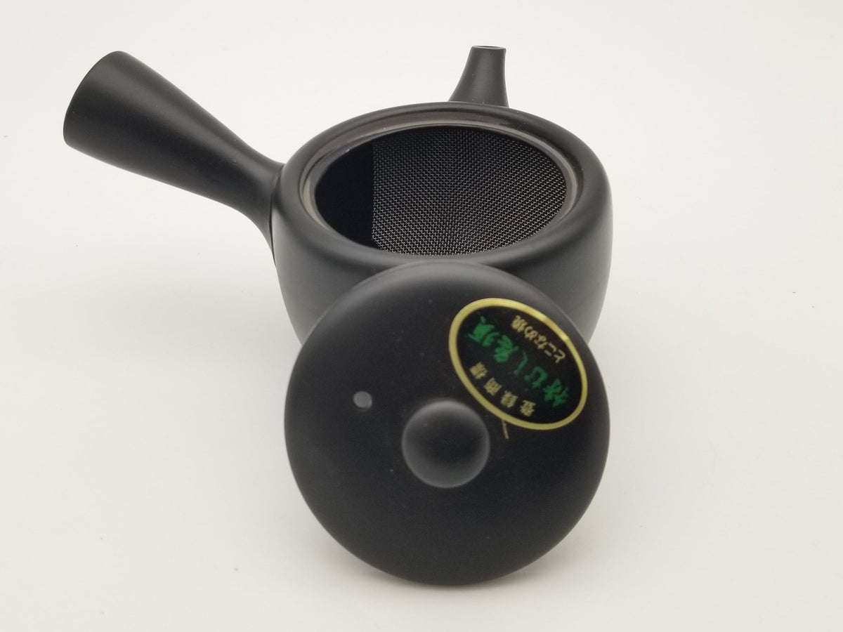 Tokoname-Yaki Kyusu schwarz