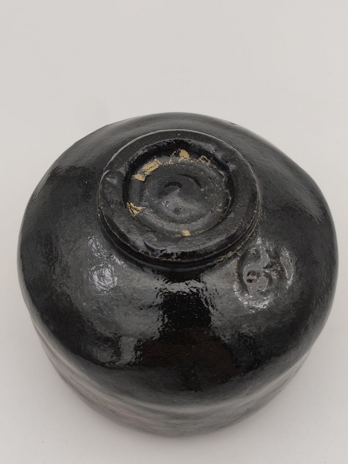 Vintage Raku Chawan Farbverlauf