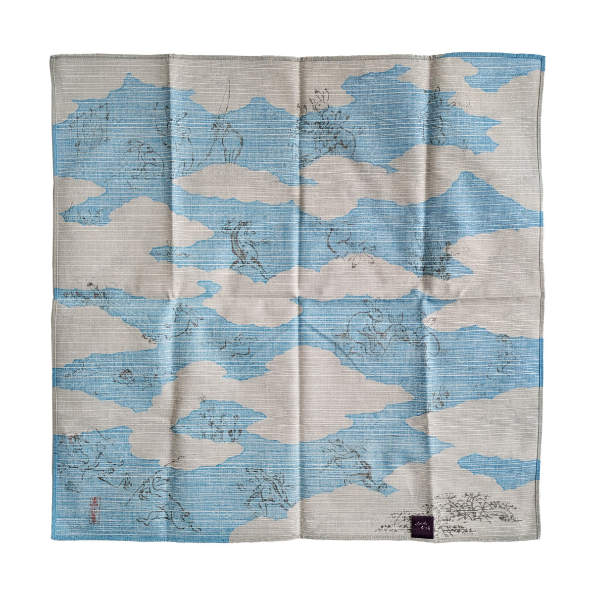 Furoshiki mit Chuju Giga Tier-Motiv
