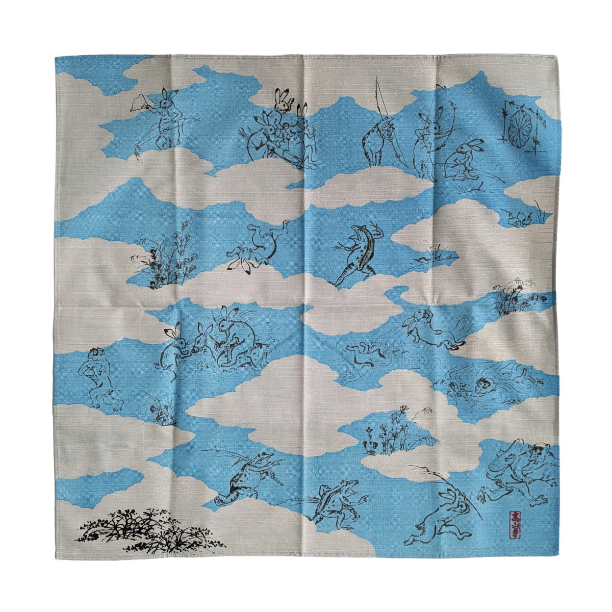 Furoshiki mit Chuju Giga Tier-Motiv