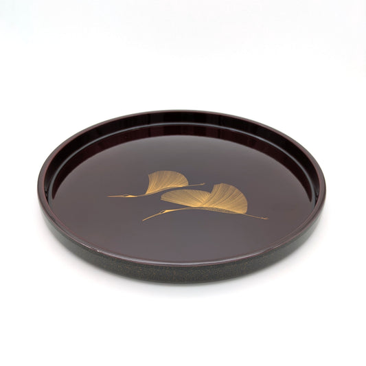 Urushii Lack Tablett Kraniche